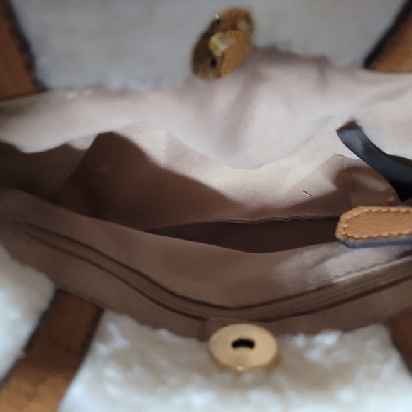 2 Nanette Lepore Vegan Best Friends Faux Fur Tote Handbag With Strap bundle - Picture 11 of 12